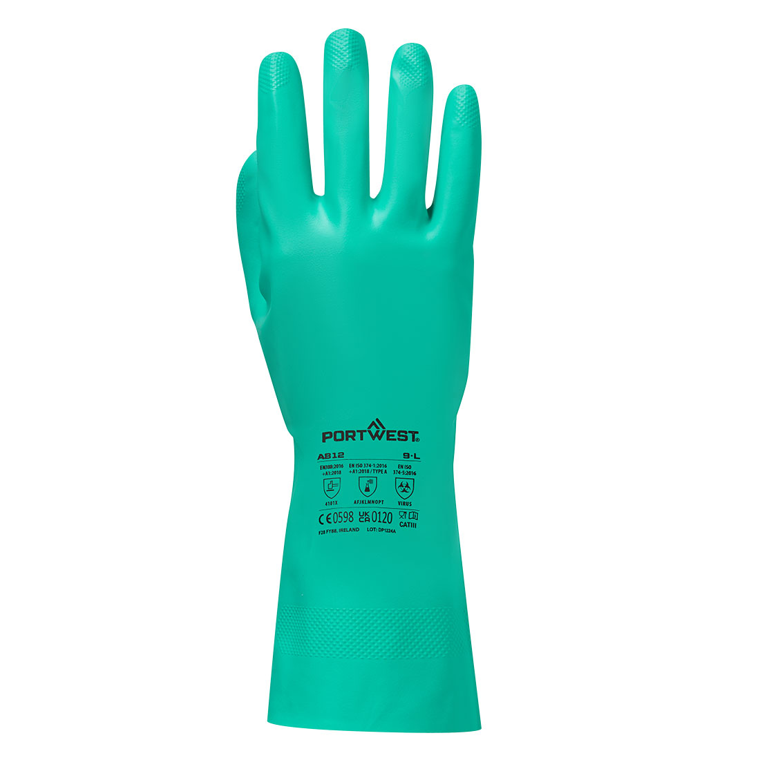 Nitrosafe Plus Chemikalienschutz Handschuh – Chemikalienschutz EN ISO 374-1 Typ A | Portwest A812