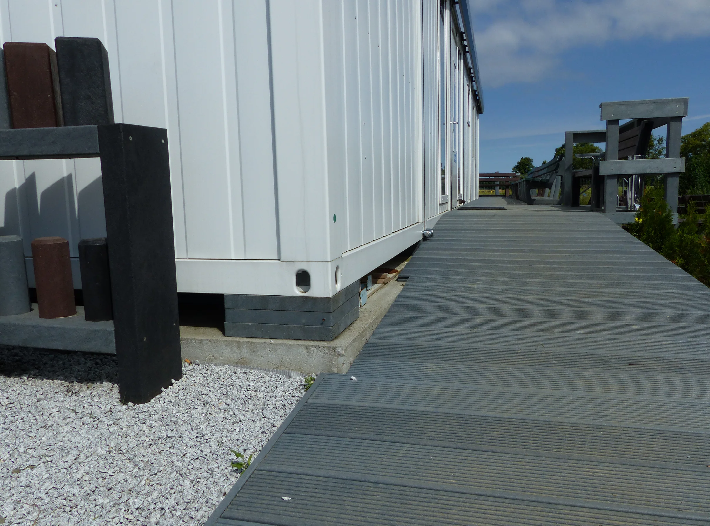 Unterlegplatte / Containerplatte aus Recycling-Kunststoff