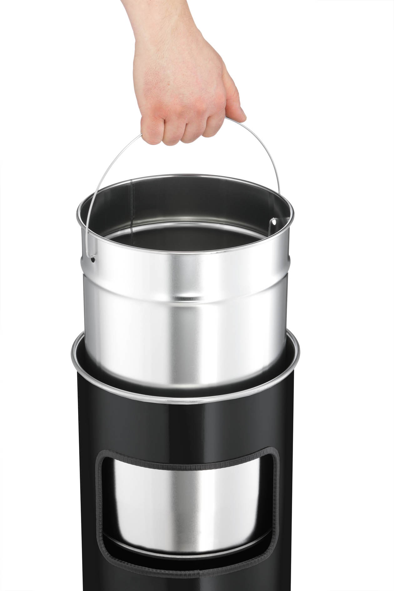 Abfallbehälter mit Aschenbecher