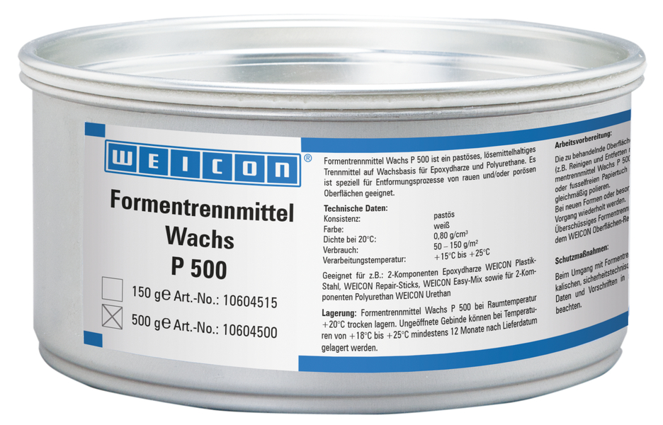 WEICON Formentrennmittel-Wachs P 500, 500 g