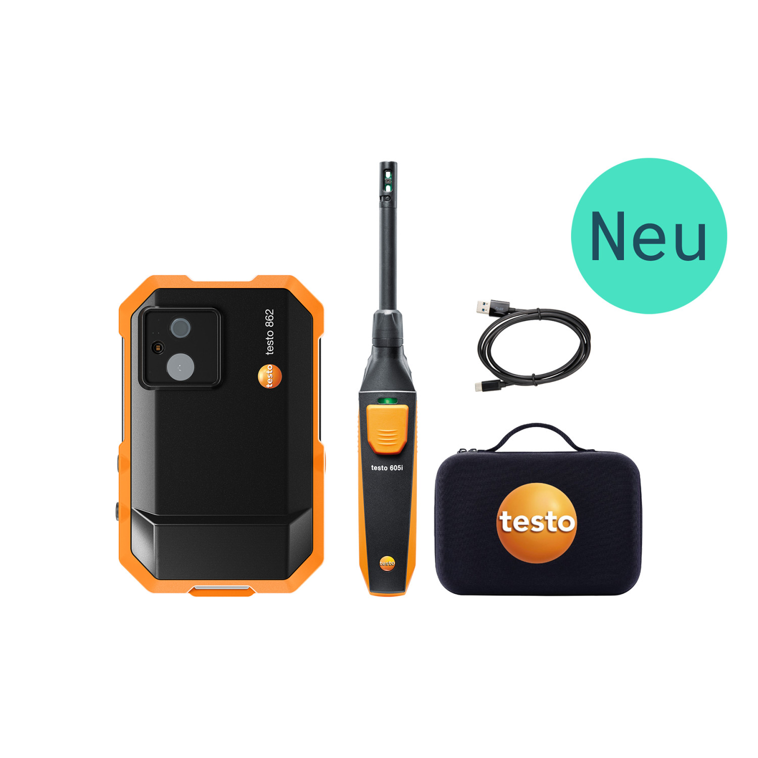 Wärmebildkamera (256 x 192 Pixel) und Thermo-Hygrometer testo 862-2 Schimmel-Set
