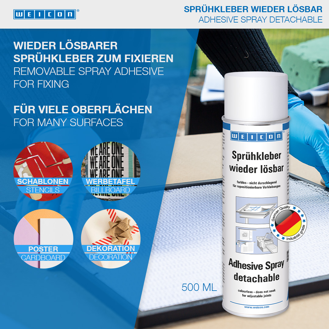WEICON Sprühkleber 500 ml - wieder lösbar -