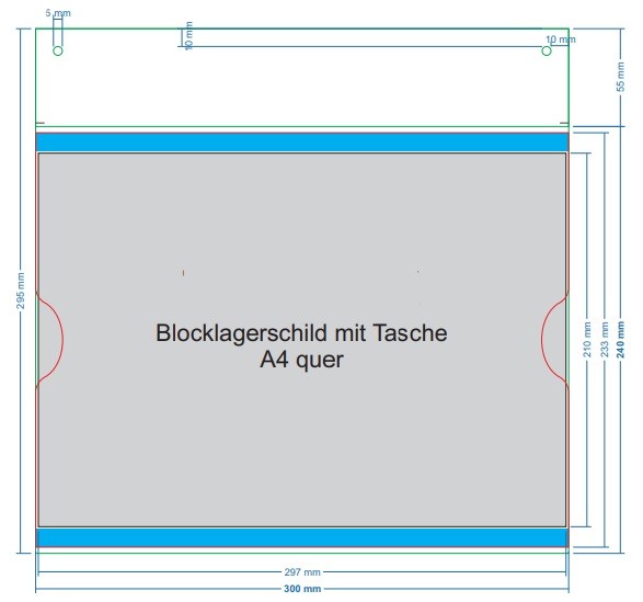 Blocklagerschilder