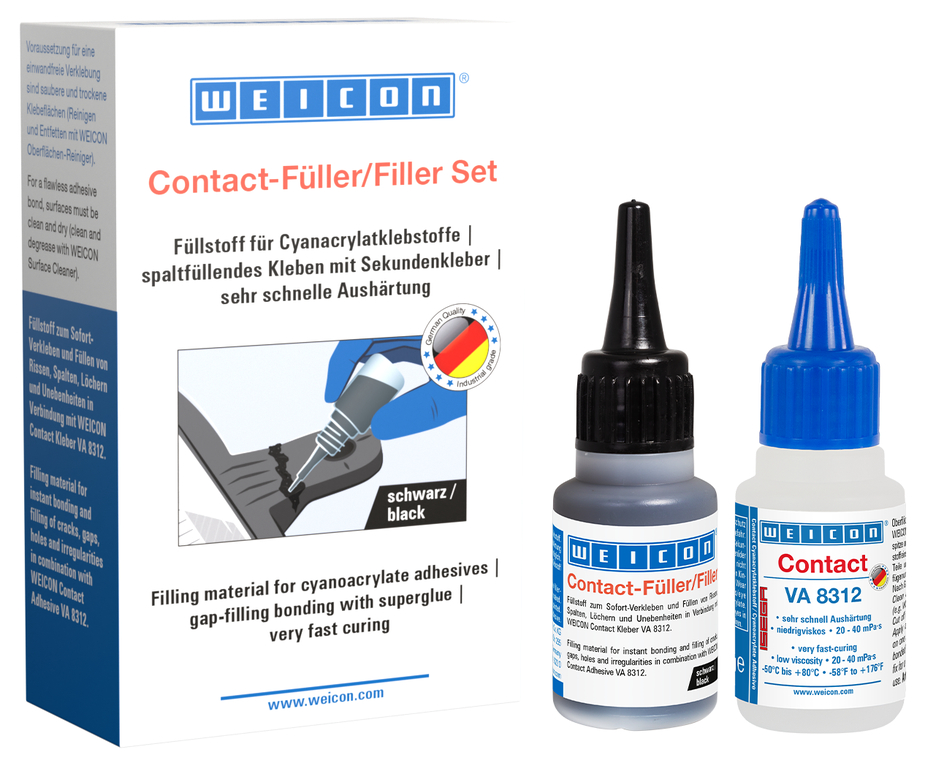 WEICON CA-Füller Set schwarz
