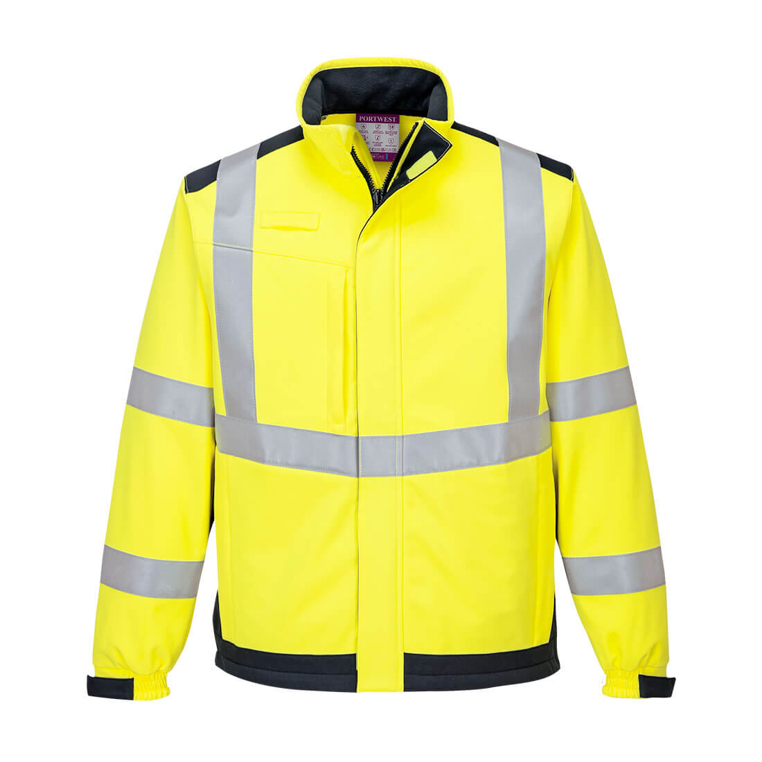 Modaflame Hi-Vis Multinorm FR Softshelljacke – Störlichtbogenschutz APC 2 | Portwest MV72