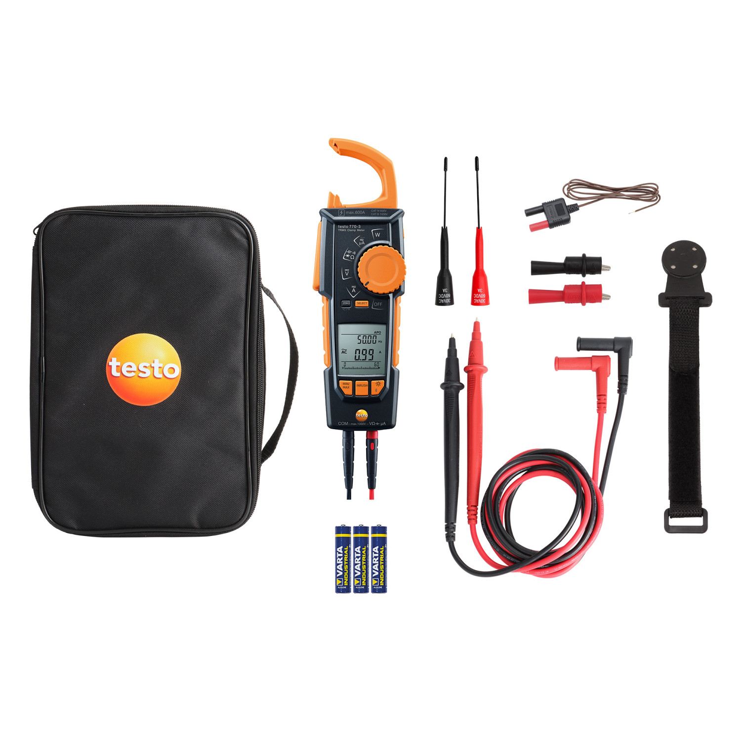 Stromzange testo 770-3 Premium Set mit Bluetooth