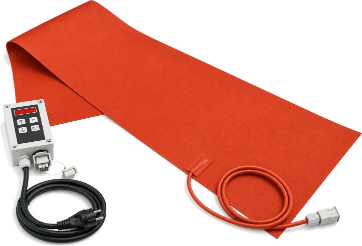Heating blanket without insulation, up to 120 °C, with thermostat box – view 3