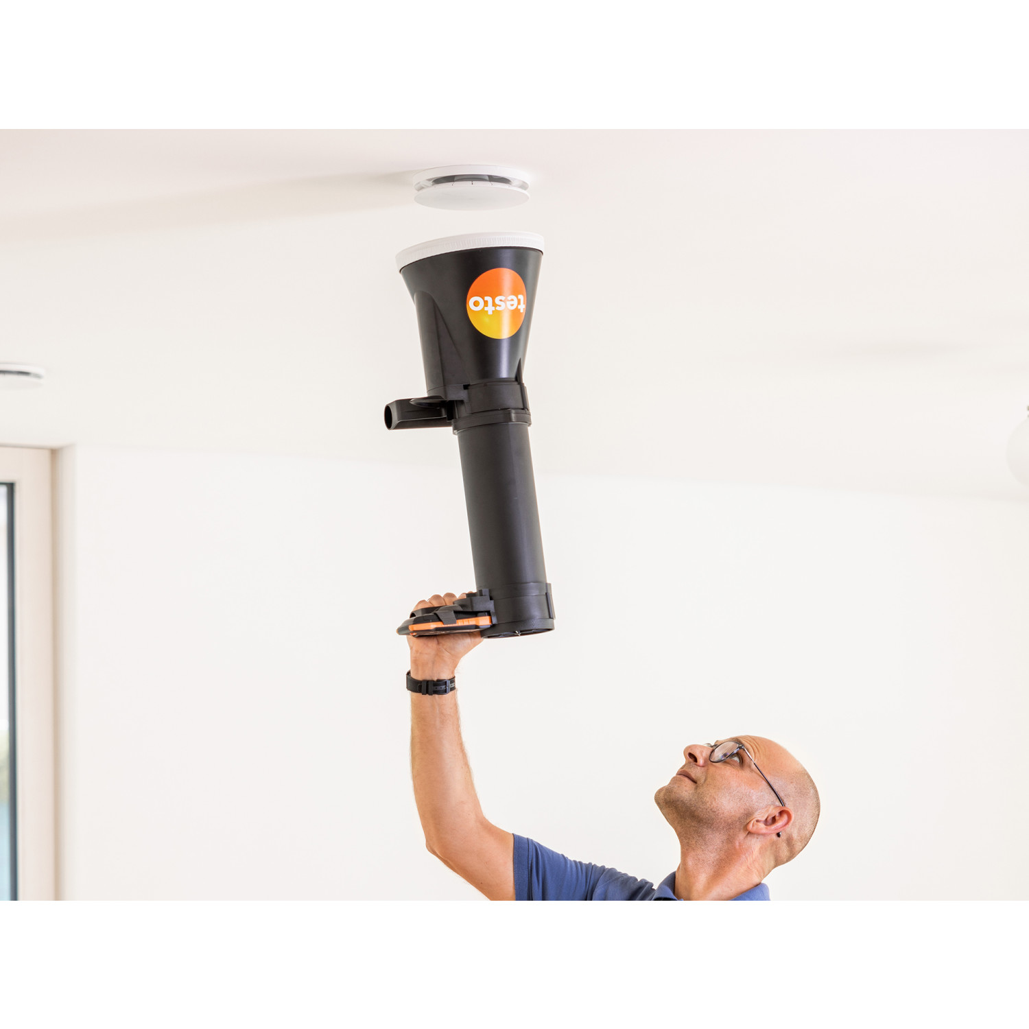 Flügelrad-Anemometer testo 417 Set 2 mit Messtrichtern und Gleichrichter