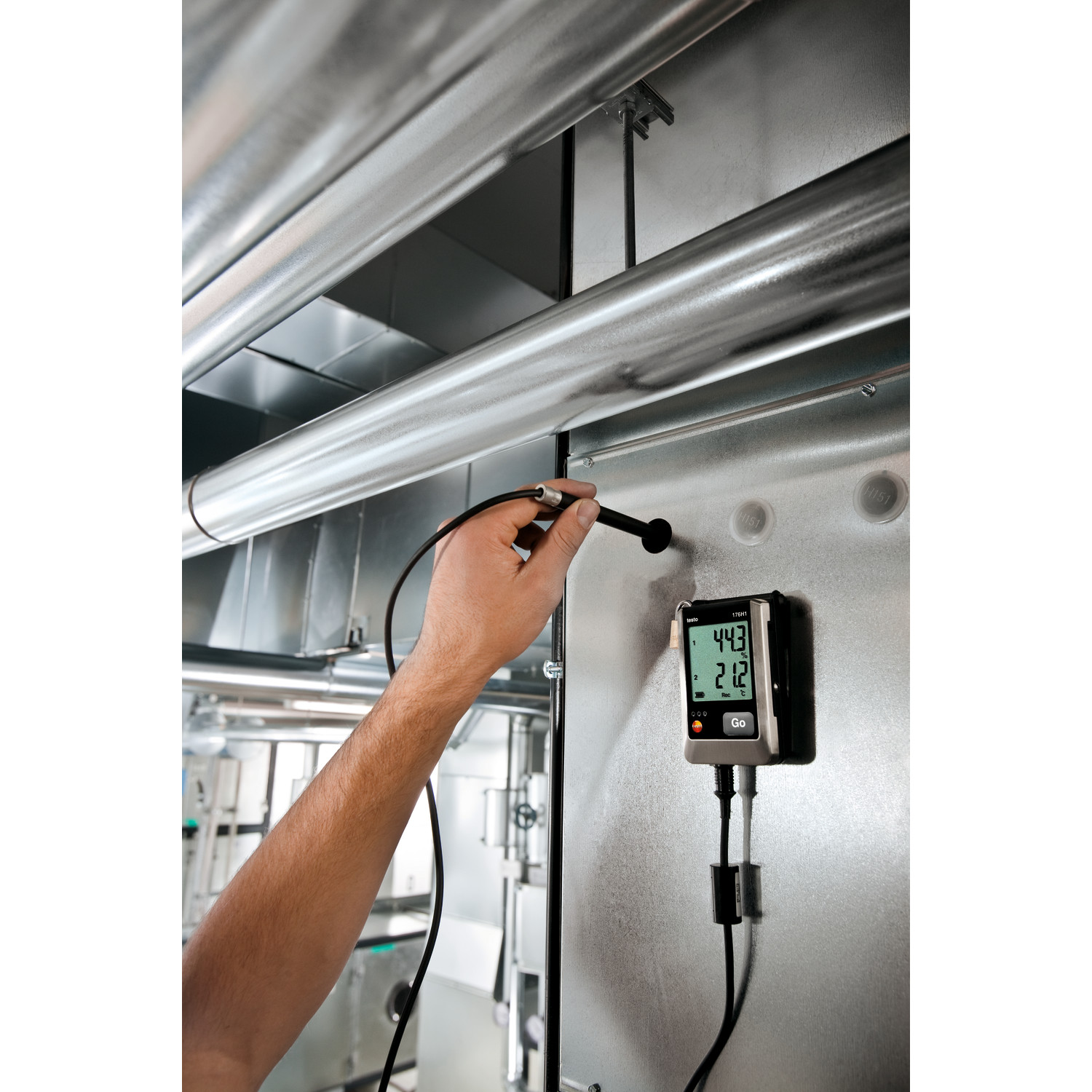 Datenlogger für Temperatur und Feuchte testo 176 H1