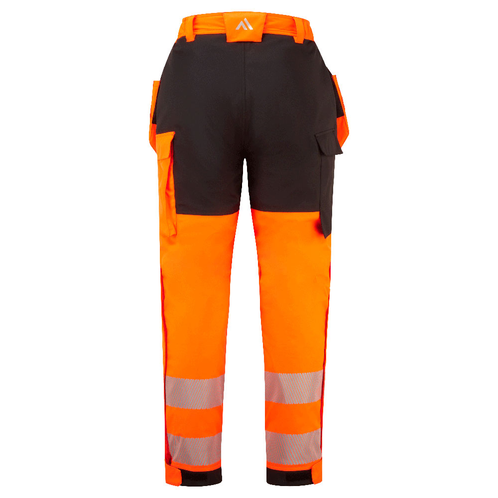 PW3 Modaflame Rain+ Hi-Vis FR Winterhose mit Holstertaschen – Störlichtbogenschutz APC 2 | Portwest FR427
