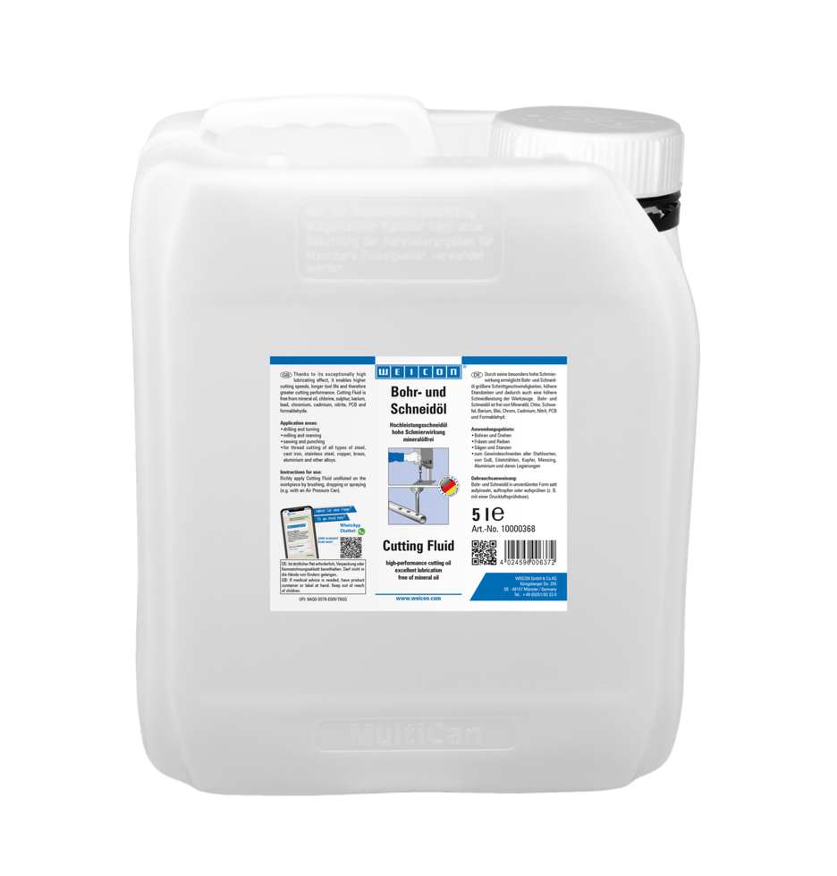 WEICON Bio-Cut 5 L Hochleistungsschneidöl