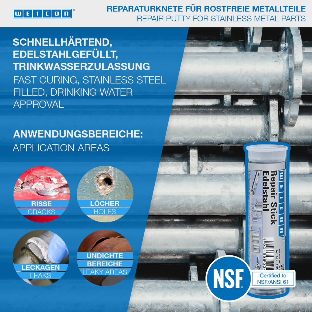 WEICON Repair Stick 115 g Edelstahl