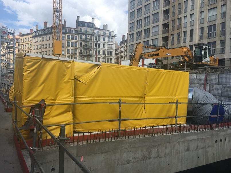 Container-Lärmschutz