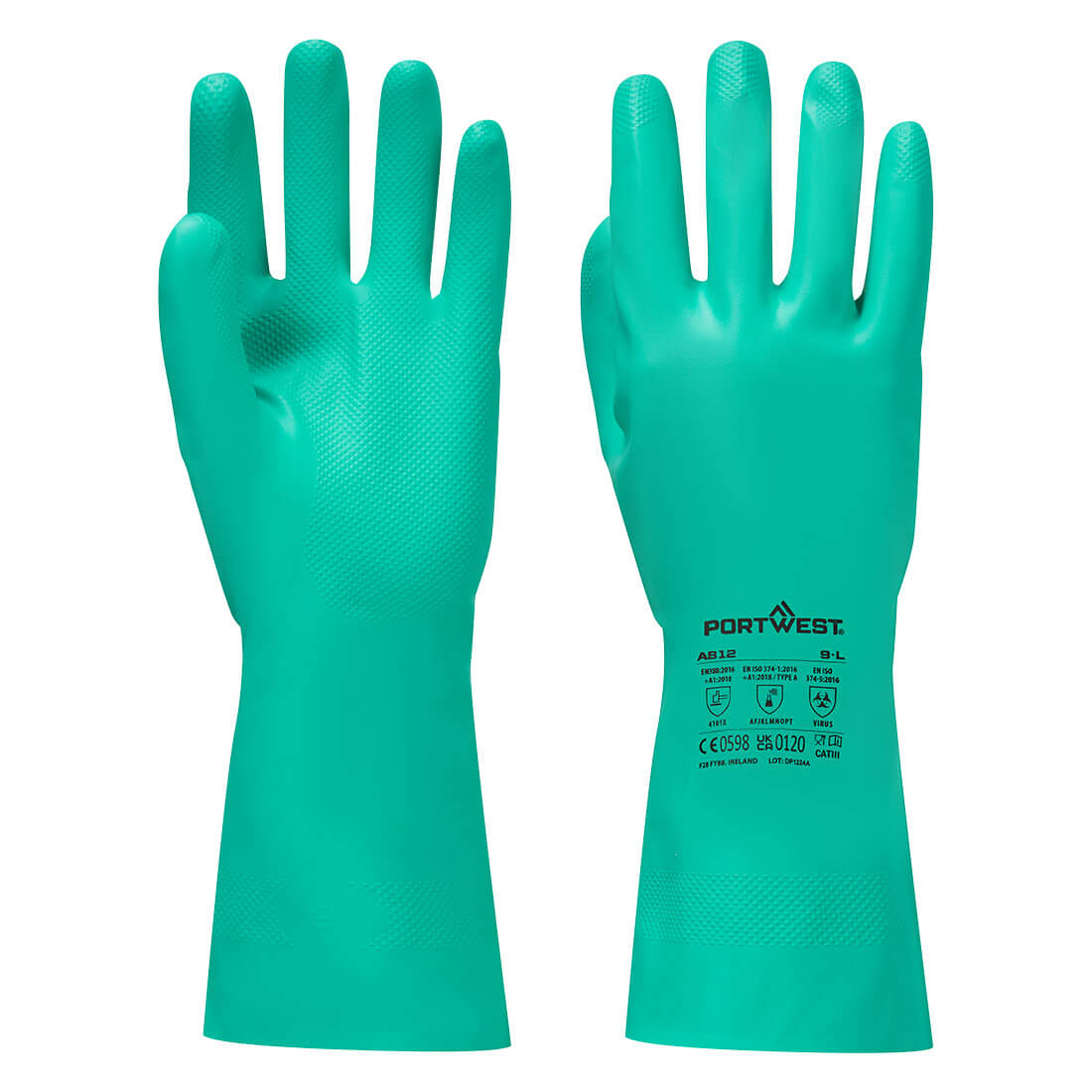 Nitrosafe Plus Chemikalienschutz Handschuh – Chemikalienschutz EN ISO 374-1 Typ A | Portwest A812
