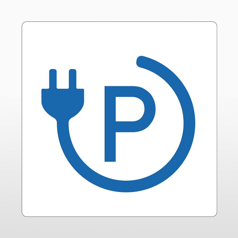 Ladestation e-Auto Bodenschild