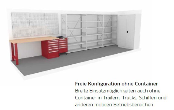 Werkstattcontainer, mobile Werkstatt
