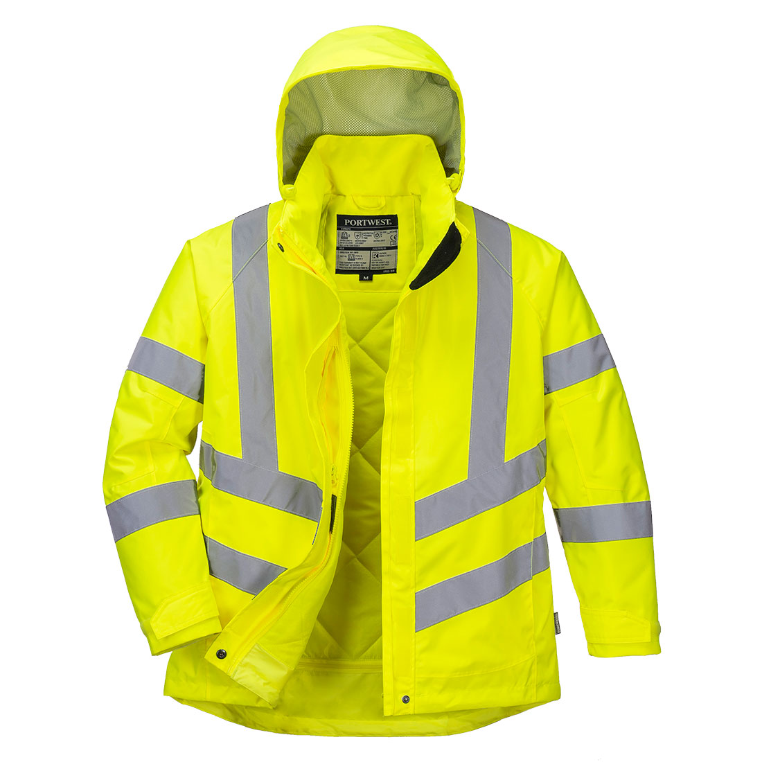 Hi-Vis Damen Winterjacke – Warnschutz Klasse 3 mit Kälteschutz EN 342 | Portwest LW74