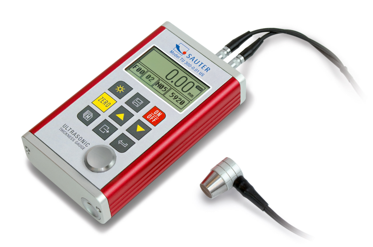 Ultraschall-Wanddickenmessgerät SAUTER TU 80 – Premium, Metallgehäuse