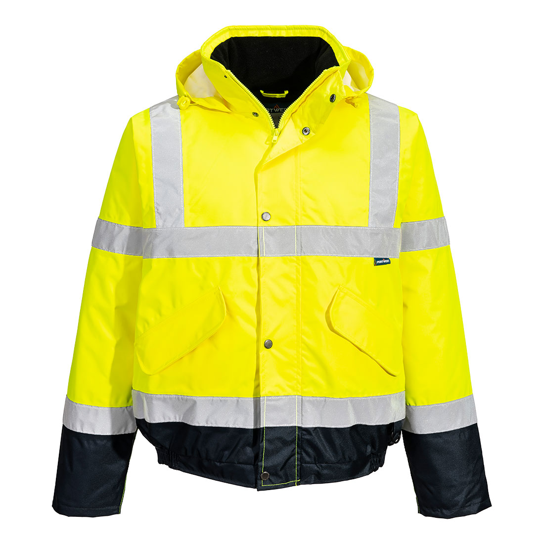 Hi-Vis Kontrast Winter Pilotjacke – Warnschutz Klasse 3 mit Kälteschutz EN 342 | Portwest S266