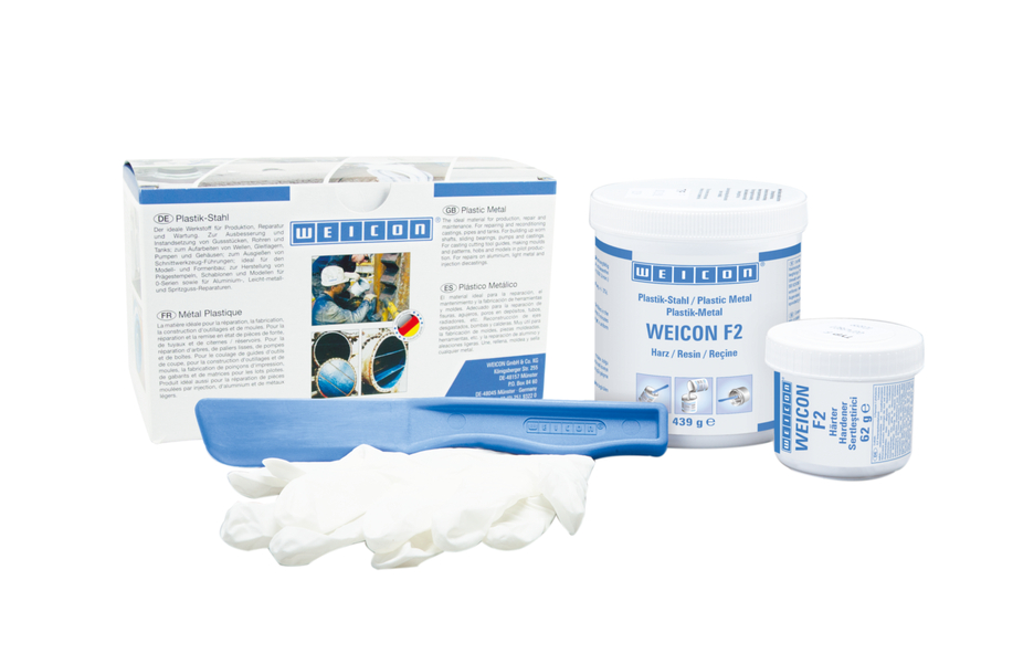 WEICON Plastik-Stahl F2 0.5 kg