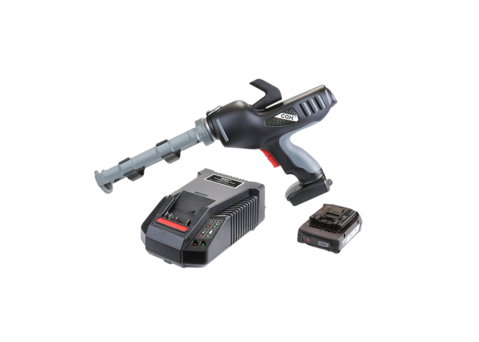 WEICON Electraflow Plus 310 EU für 310ml Kartuschen Bosch 18V, 2,0AH, Druckkraft 3,5kN, mit Ladegerät & Akku