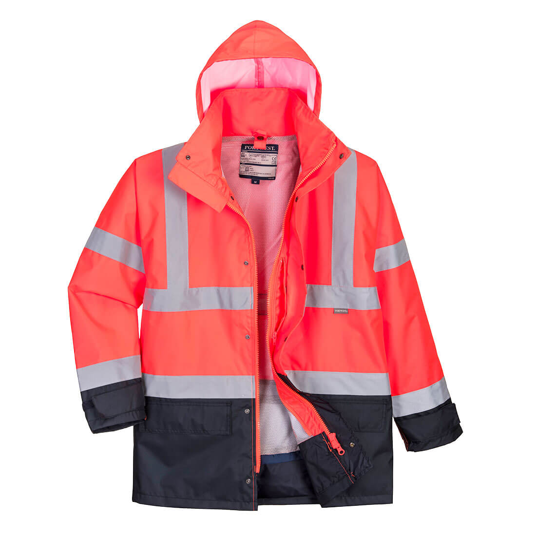 Hi-Vis 5-in-1 Kontrast Exekutiv Jacke – Warnschutz Klasse 3 mit Kälteschutz EN 342 | Portwest S768