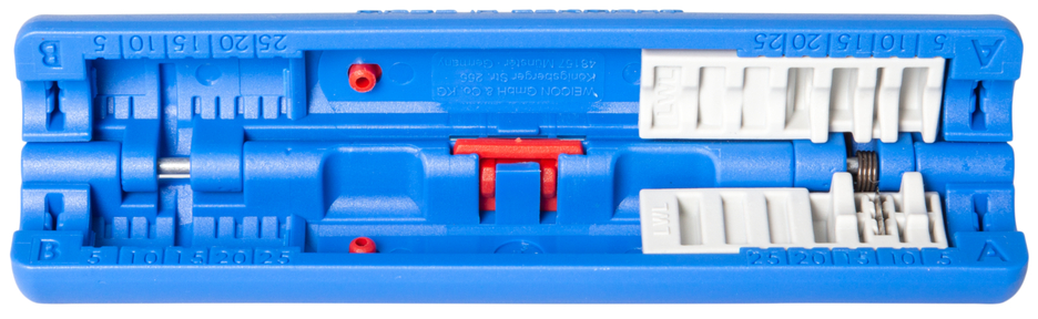 WEICON LWL Fibre Tube No.2 blau/rot, Einsatz Kassette hellgrau