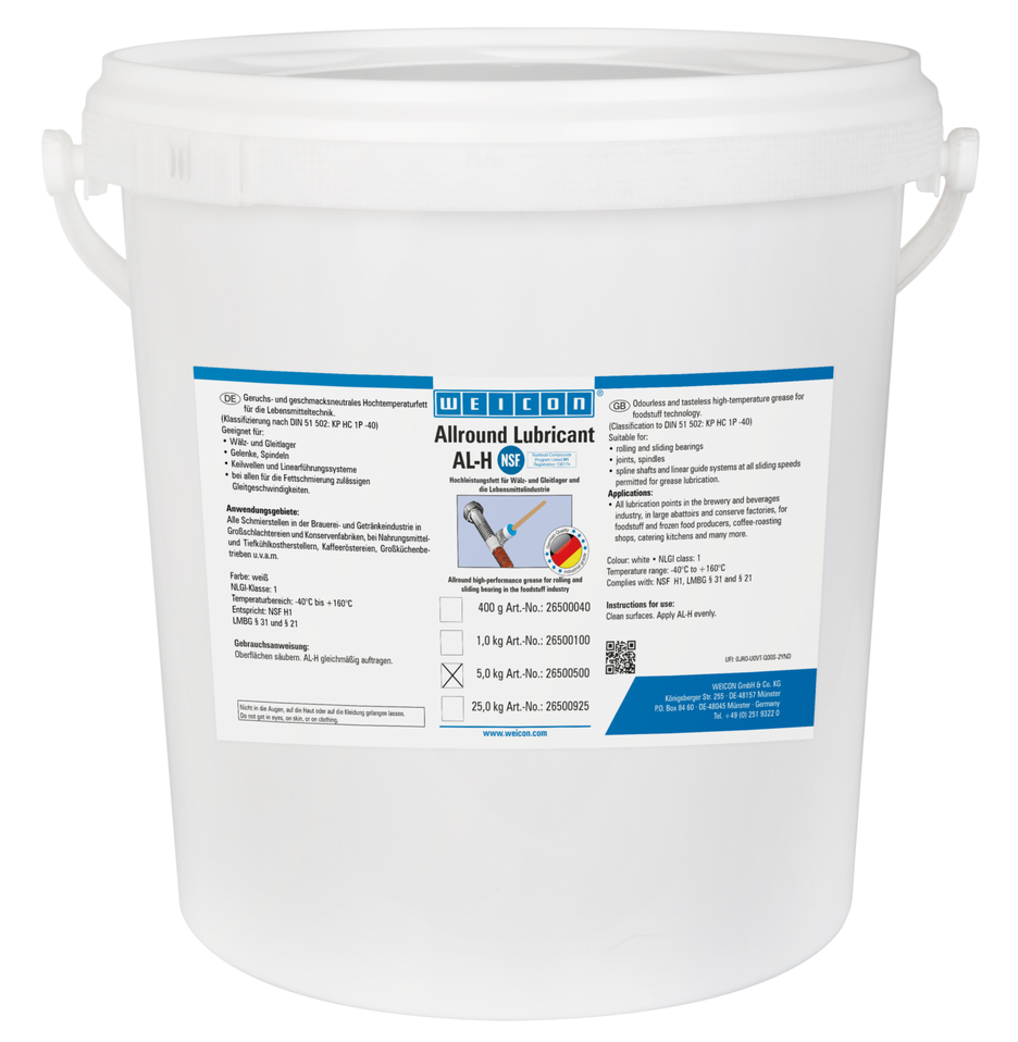 WEICON Allround-Lubricant 5 kg AL-H 5000, Lebensmittelfett