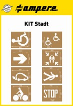 Schablonensatz Parken