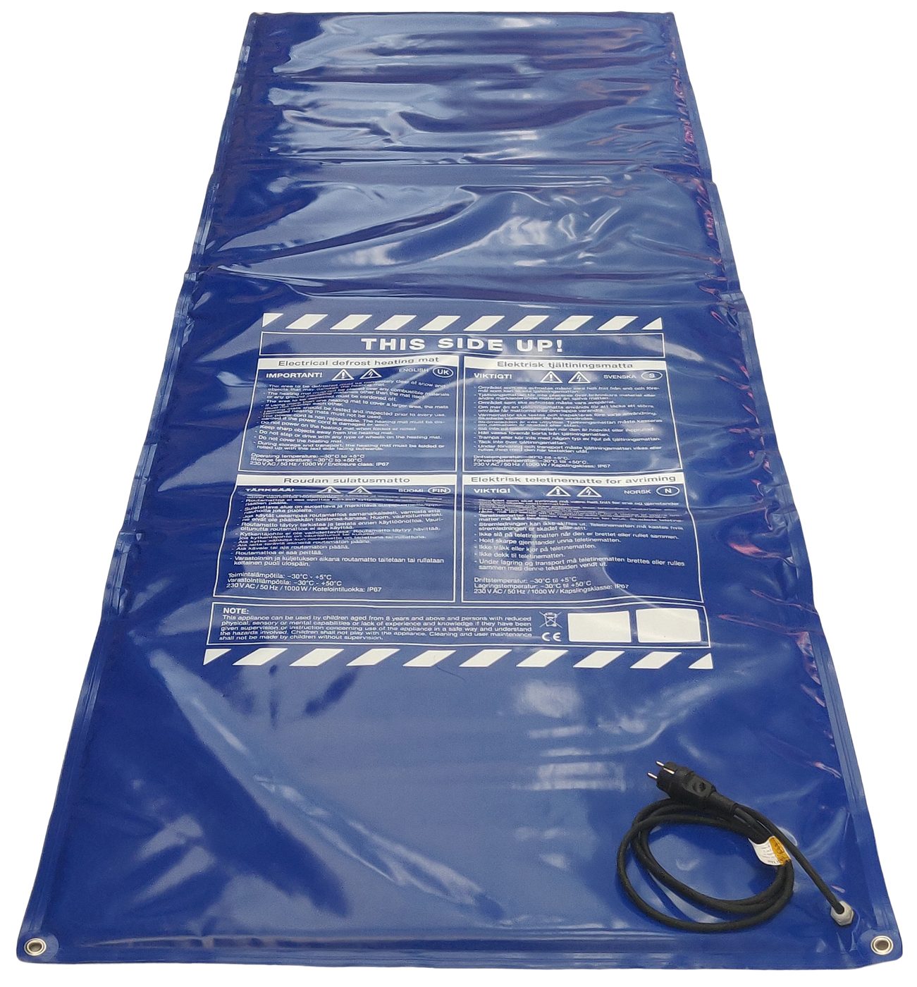 Ground thawing and concrete curing blanket 3 x 1 m, 1,000 W, IP67