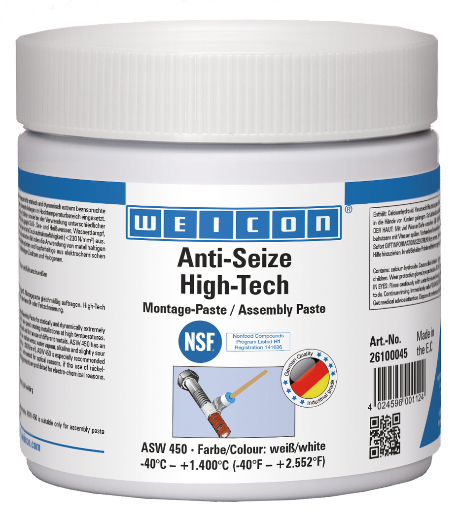 WEICON Anti-Seize ASW 450 450 g, High-Tech Montagepaste