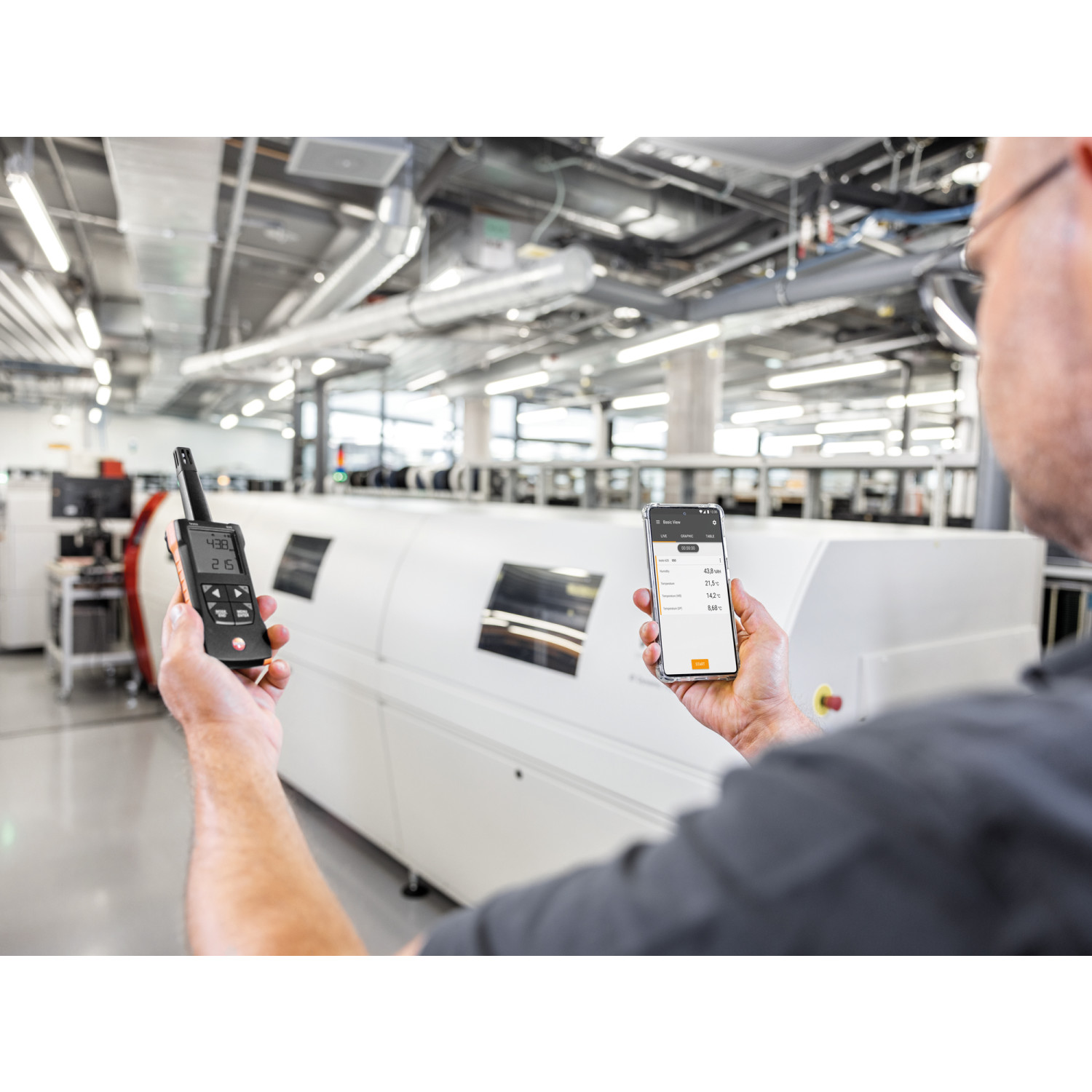 Digitales Thermohygrometer testo 625 mit App-Anbindung