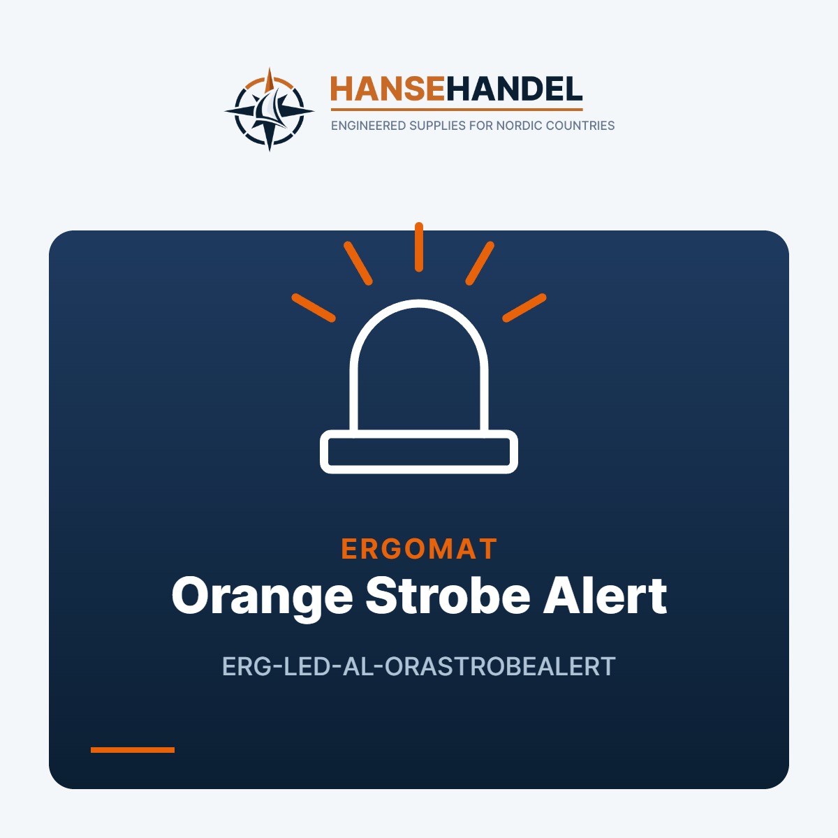 ERGOMAT Orangefarbenes Blitzwarnlicht