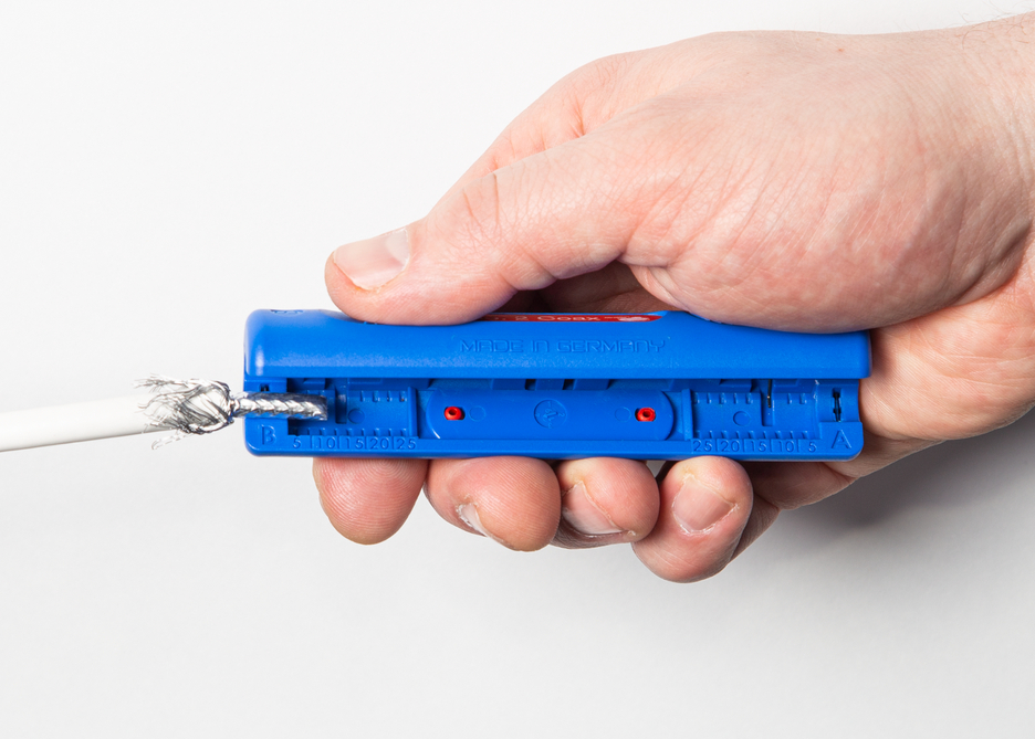 WEICON Coax-Stripper No.2 blau/rot