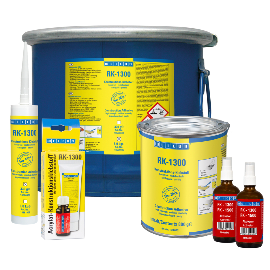 WEICON RK-1300 - pastös - 6 kg Klebstoff ohne Aktivator