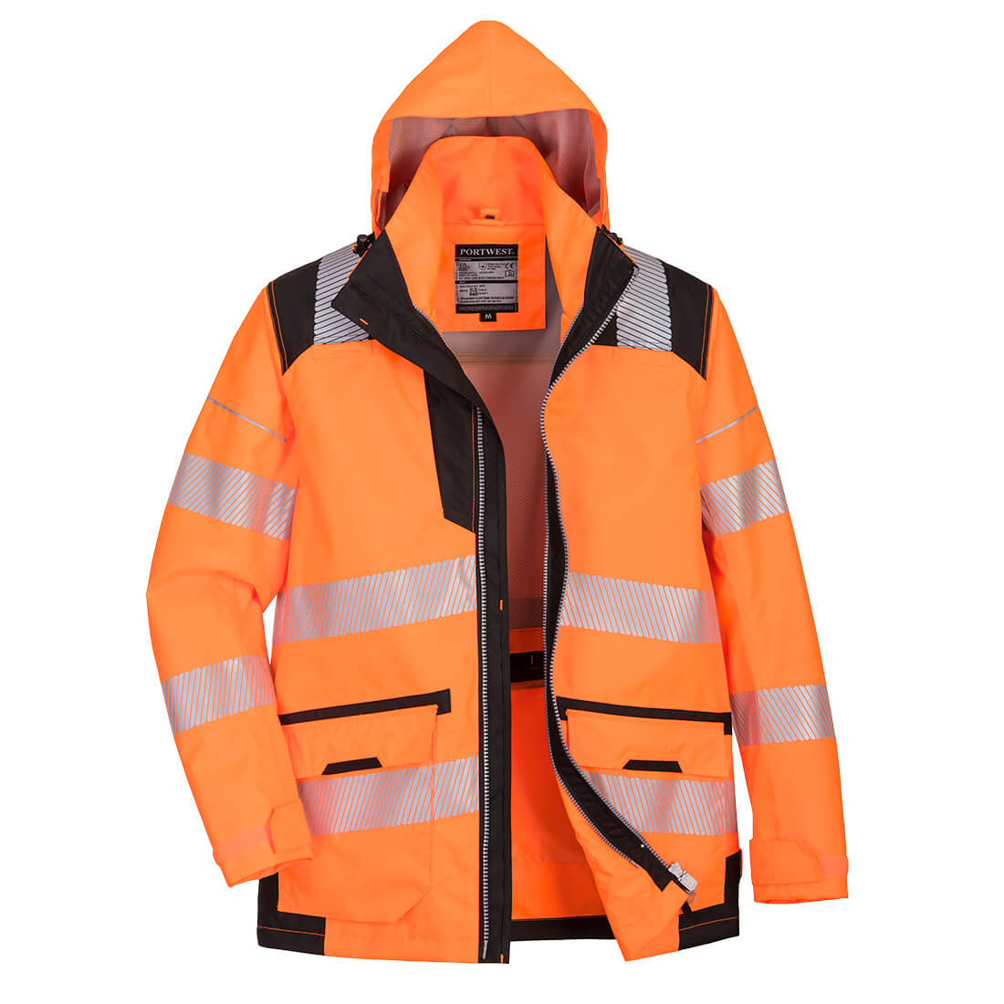 PW3 Hi-Vis 5-in-1 Jacke atmungsaktiv – Warnschutz Klasse 3 mit Kälteschutz EN 342 | Portwest PW367