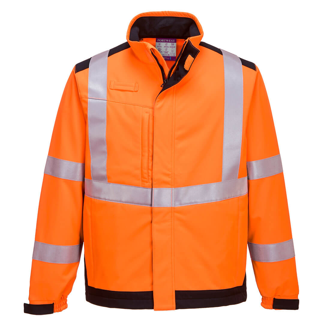 Modaflame Hi-Vis Multinorm FR Softshelljacke – Störlichtbogenschutz APC 2 | Portwest MV72