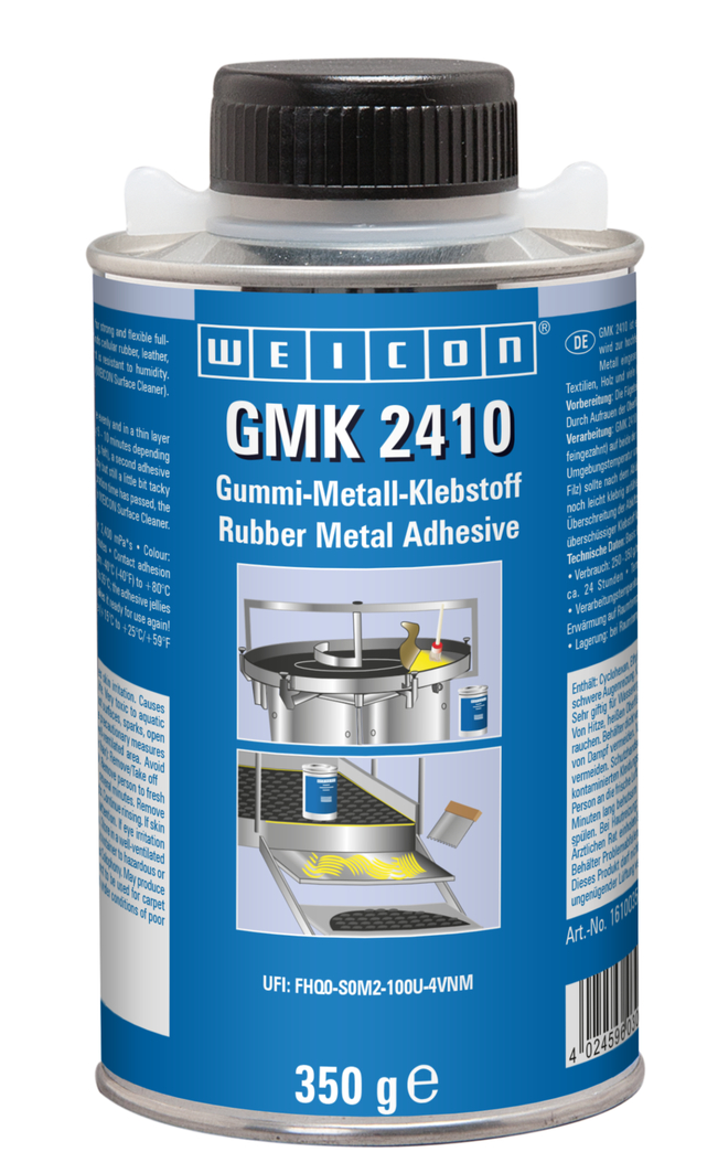 WEICON GMK 2410 Pinseldose 350 g, Gummi-Metall-Klebstoff