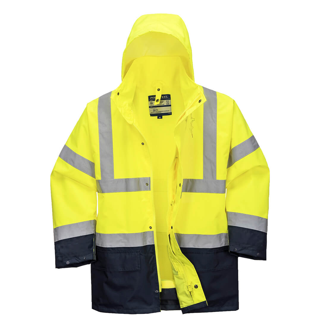 Hi-Vis 5-in-1 Kontrast Jacke Essential – Warnschutz Klasse 3 mit Kälteschutz EN 342 | Portwest S766