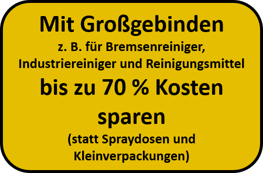 Großgebinde kostensparend