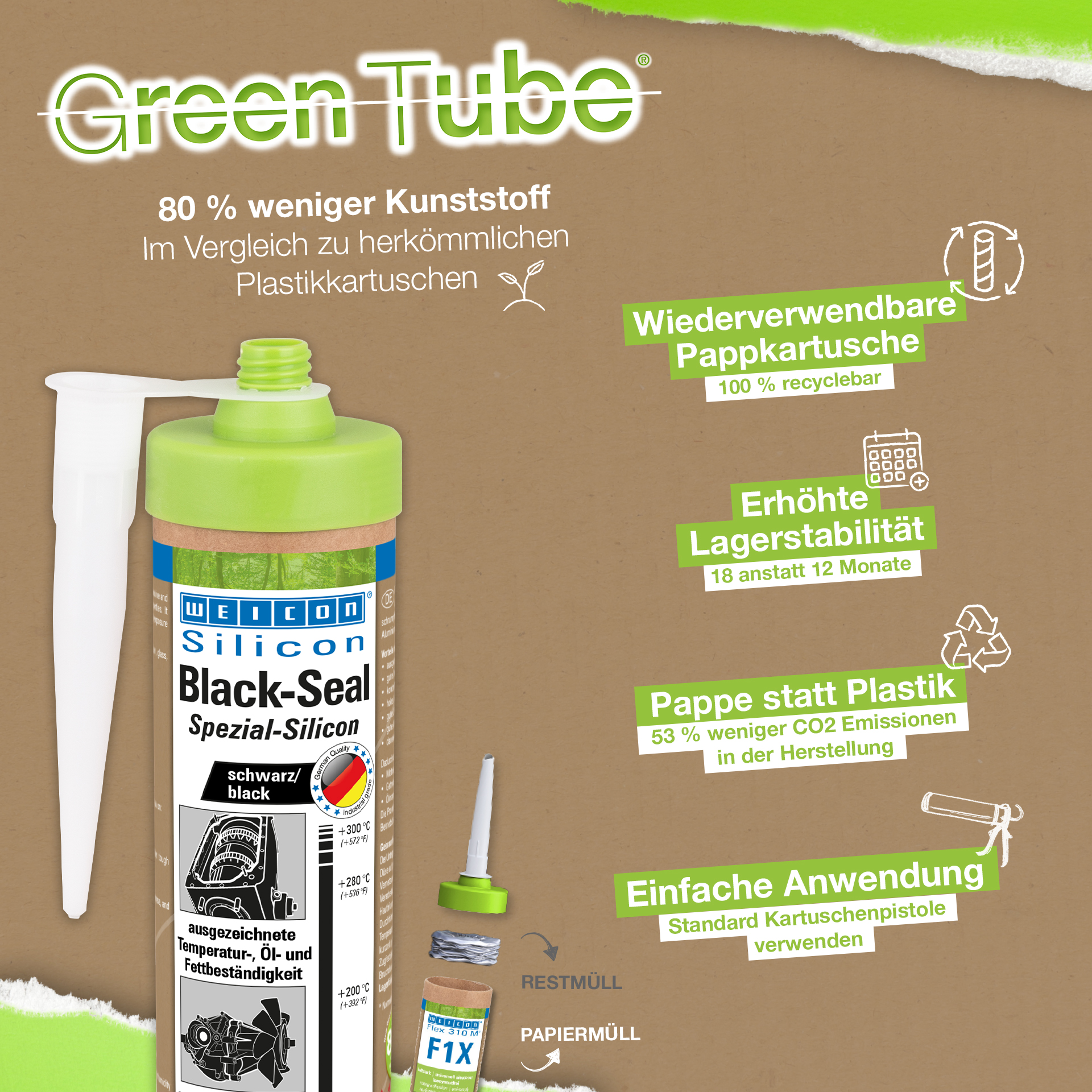 WEICON Black-Seal 200 ml Presspackdose