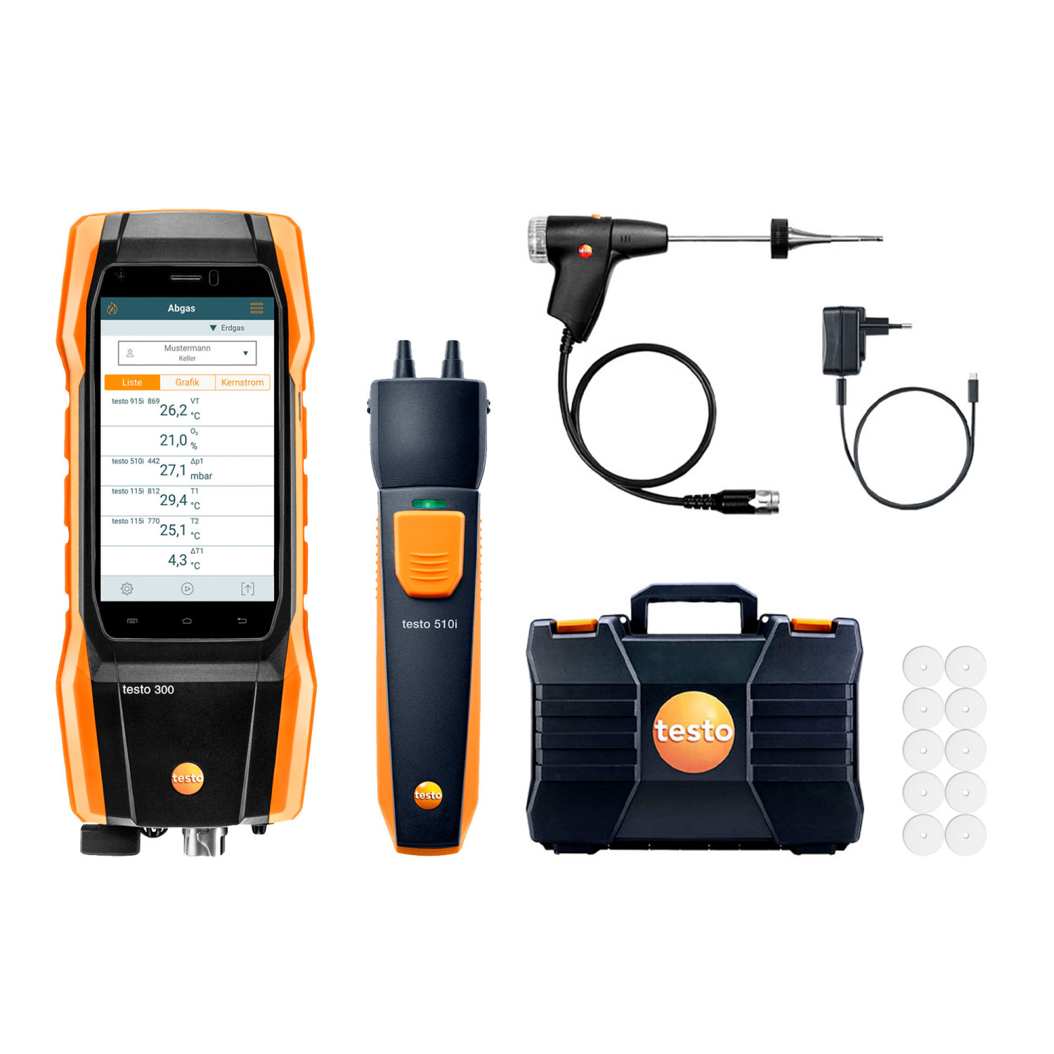 Abgasmessgerät testo 300 Allrounder-Set PLUS – Allrounder-Set PLUS