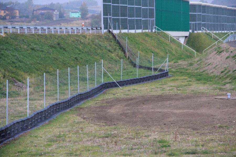 Amphibienleitwand