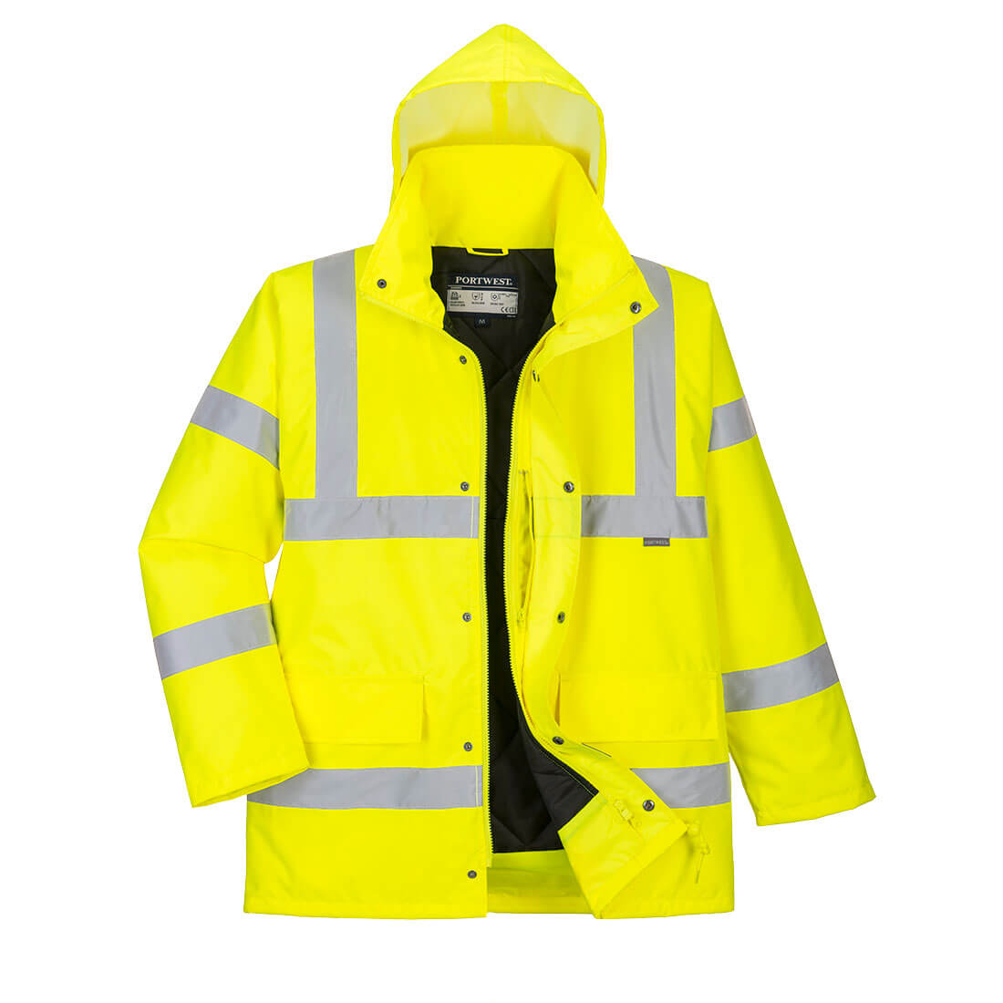 Hi-Vis Winter Verkehrsjacke atmungsaktiv – Warnschutz Klasse 3 mit Kälteschutz EN 342 | Portwest S461
