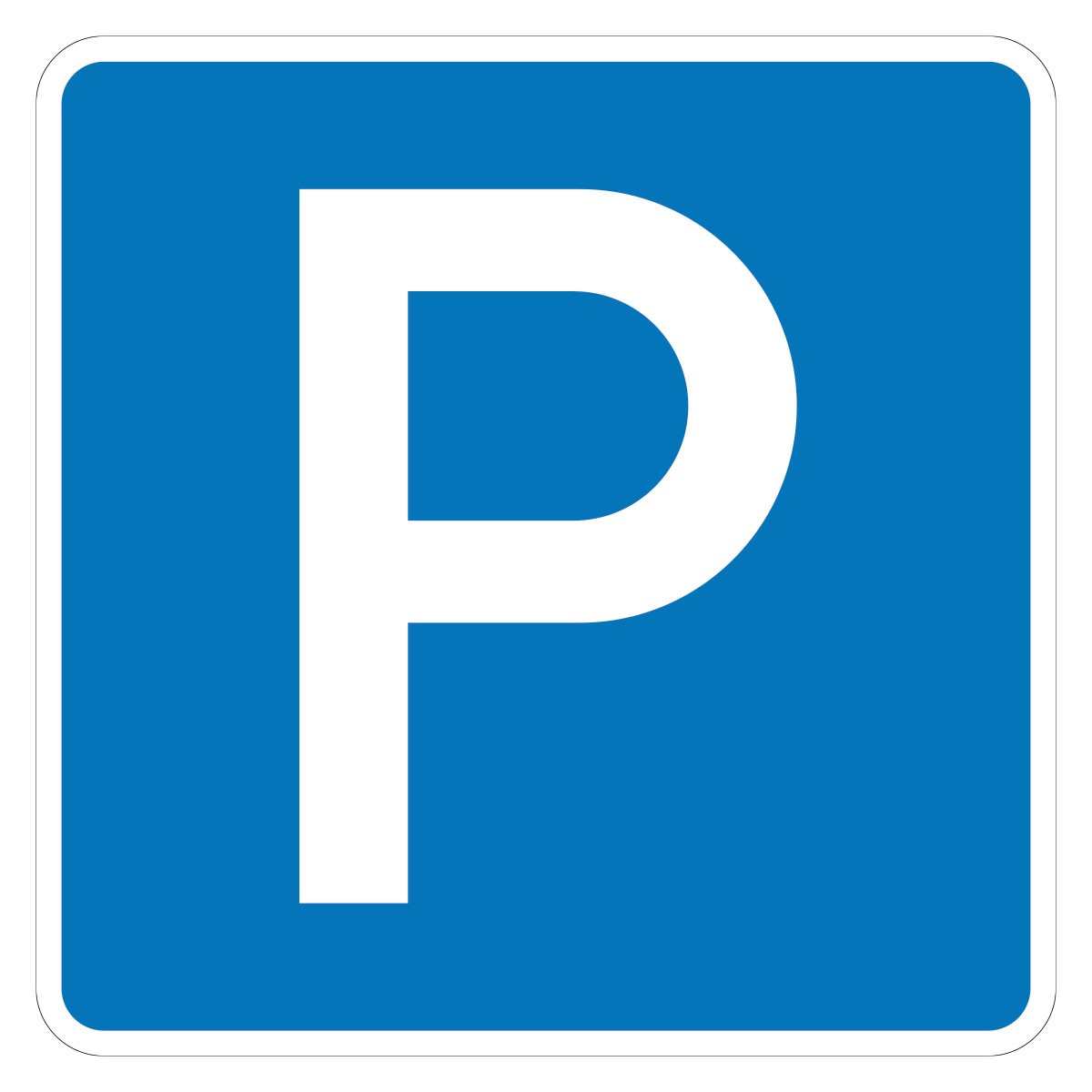 Beschilderung Parkplatz Besucher oder Kunden geradeaus