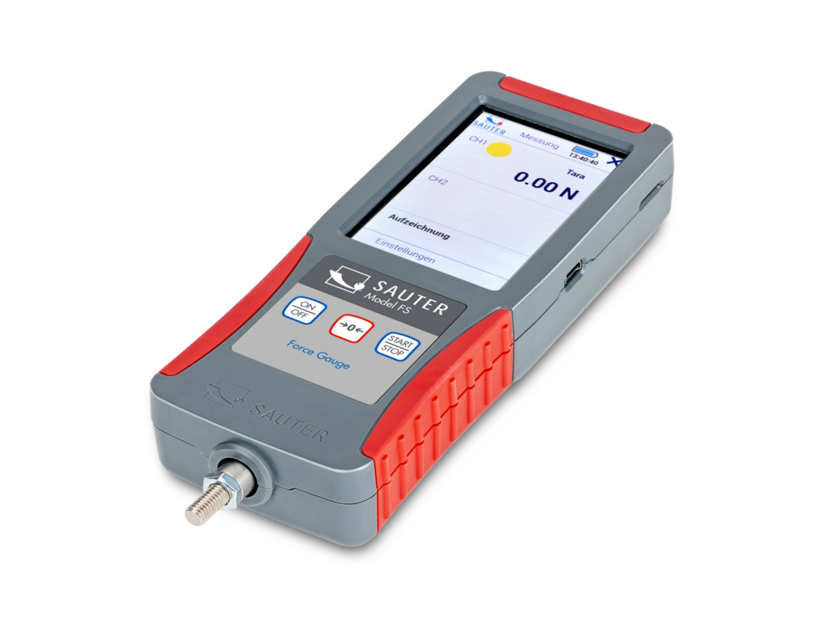 Premium-Kraftmessgerät SAUTER FS – interne und externe Messzelle, 20 N bis 500 N
