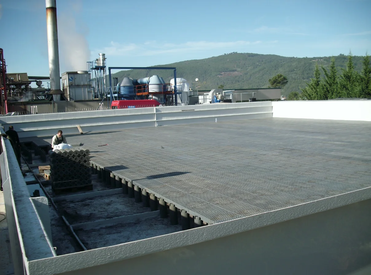 Gitterrostbodensystem für Biofilteranlagen