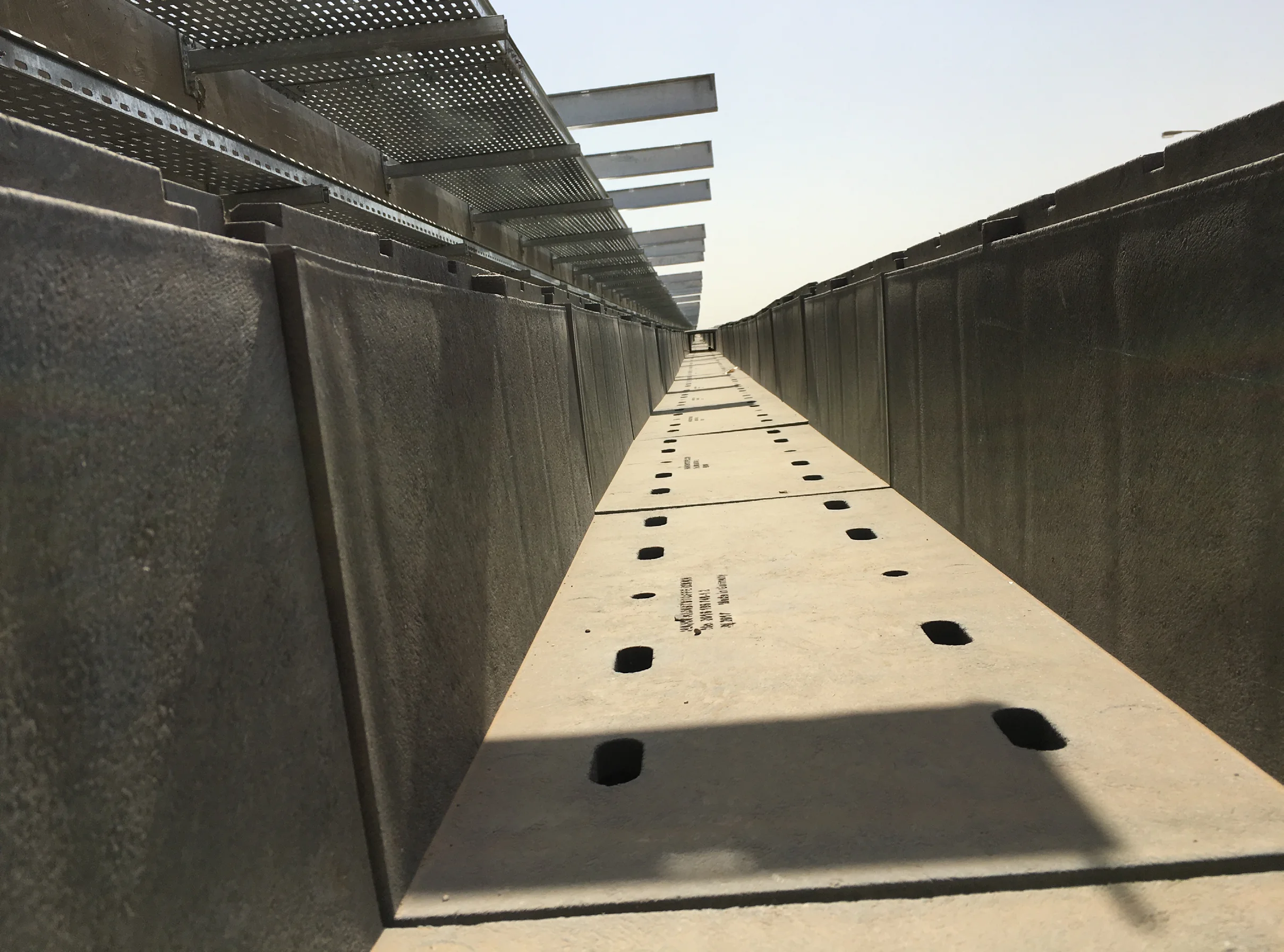 Versorgungskanal aus Recycling-Kunststoff
