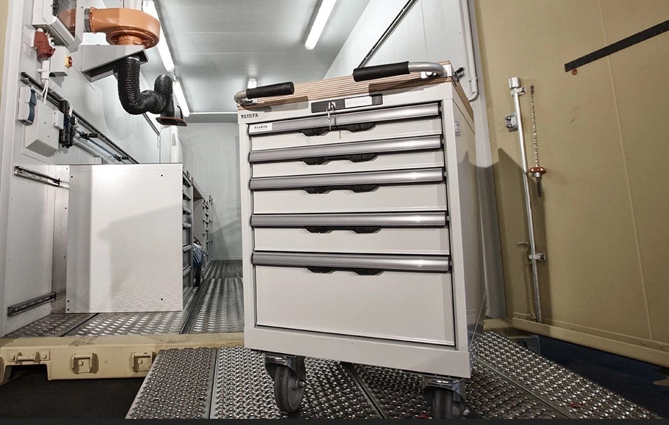 Werkstattcontainer, mobile Werkstatt
