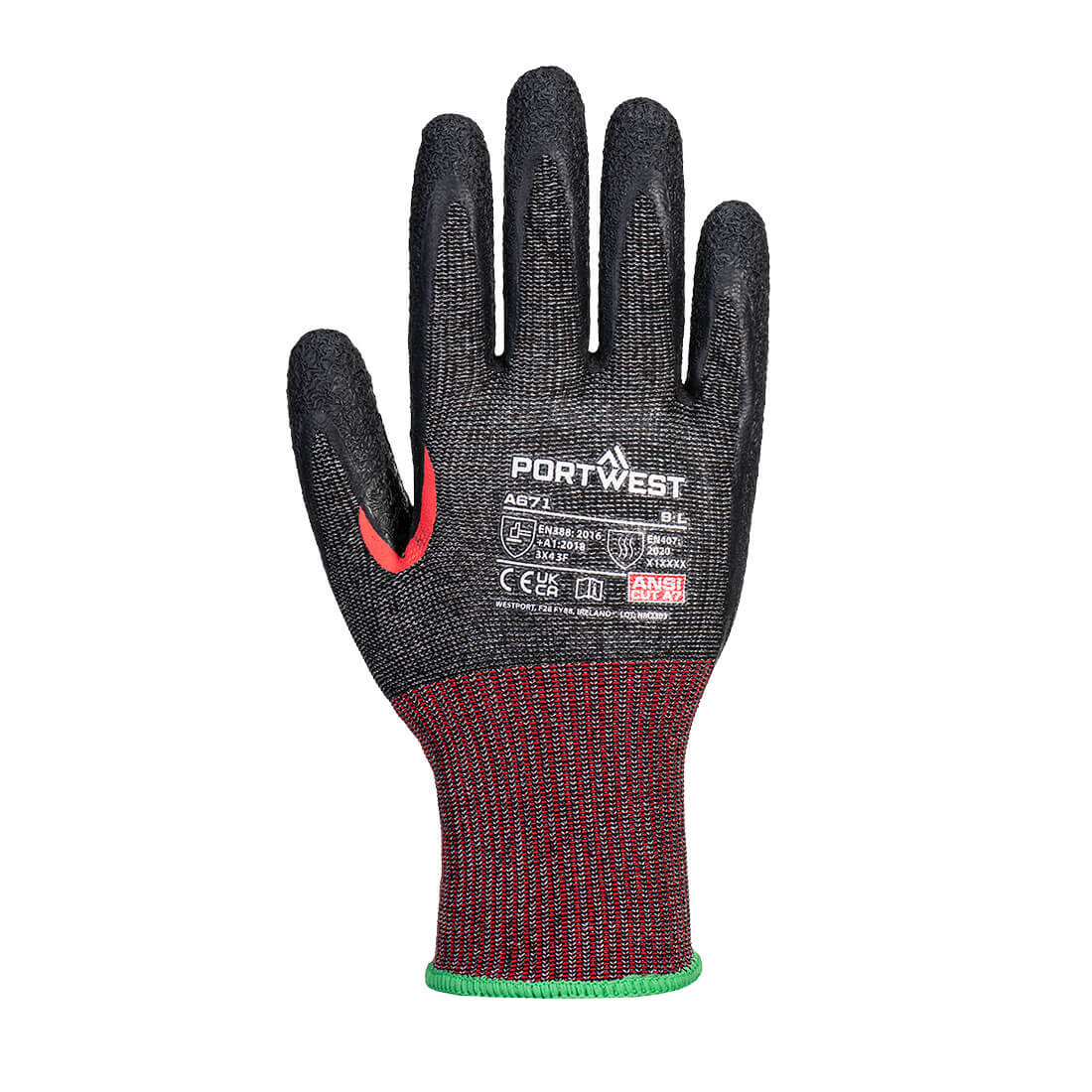 CS Cut F13 Latex Handschuh – Schnittschutz F nach EN 388 | Portwest A671